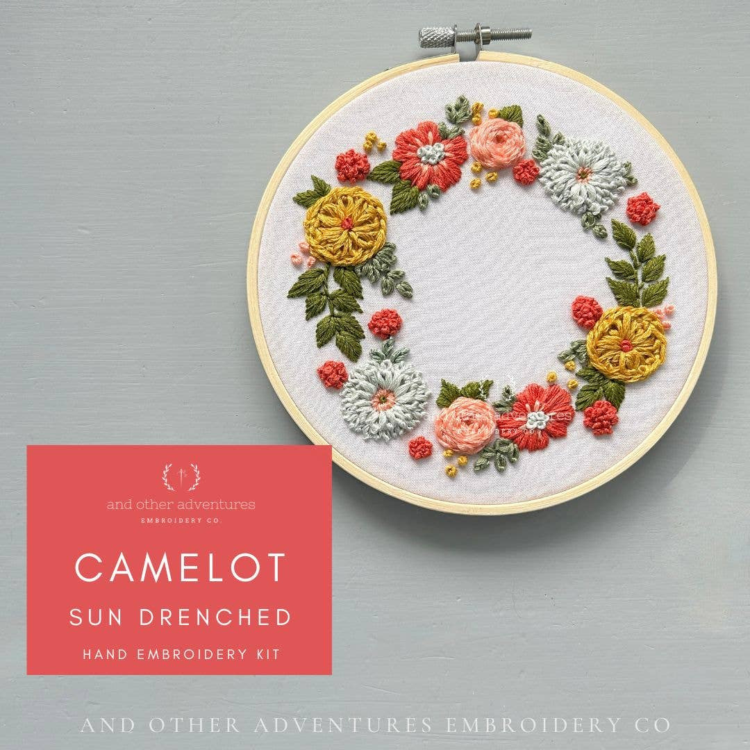 Hand Embroidery Kit - Camelot in Sun Drenched