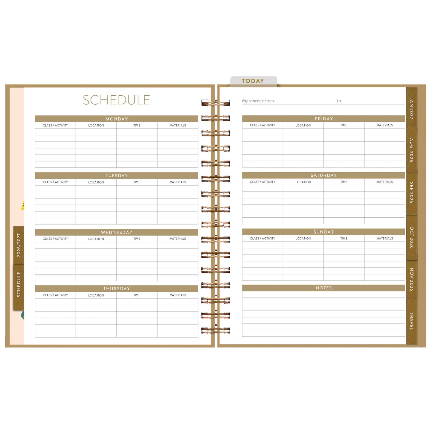 2026-2027 Butterfly Beauties Seedlings 17 Month Planner