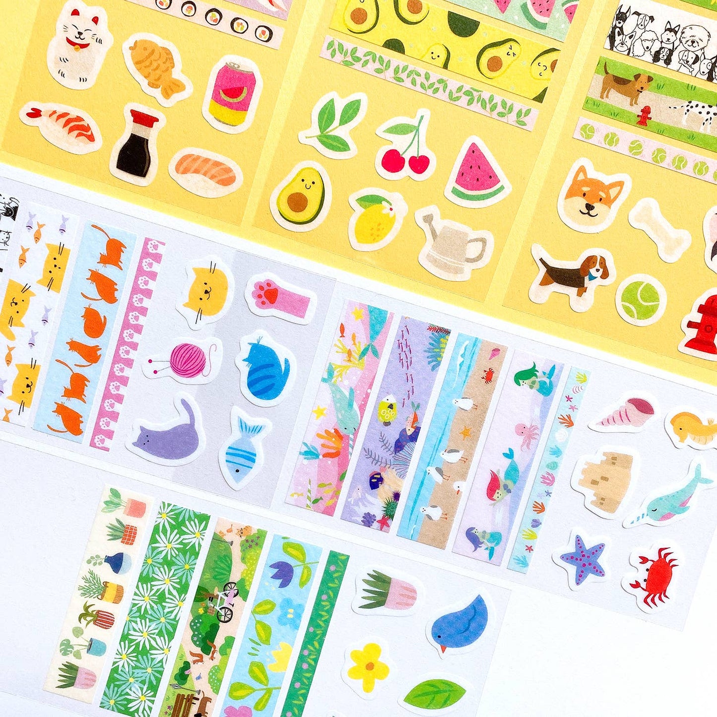 Midnight Garden Washi Stickers