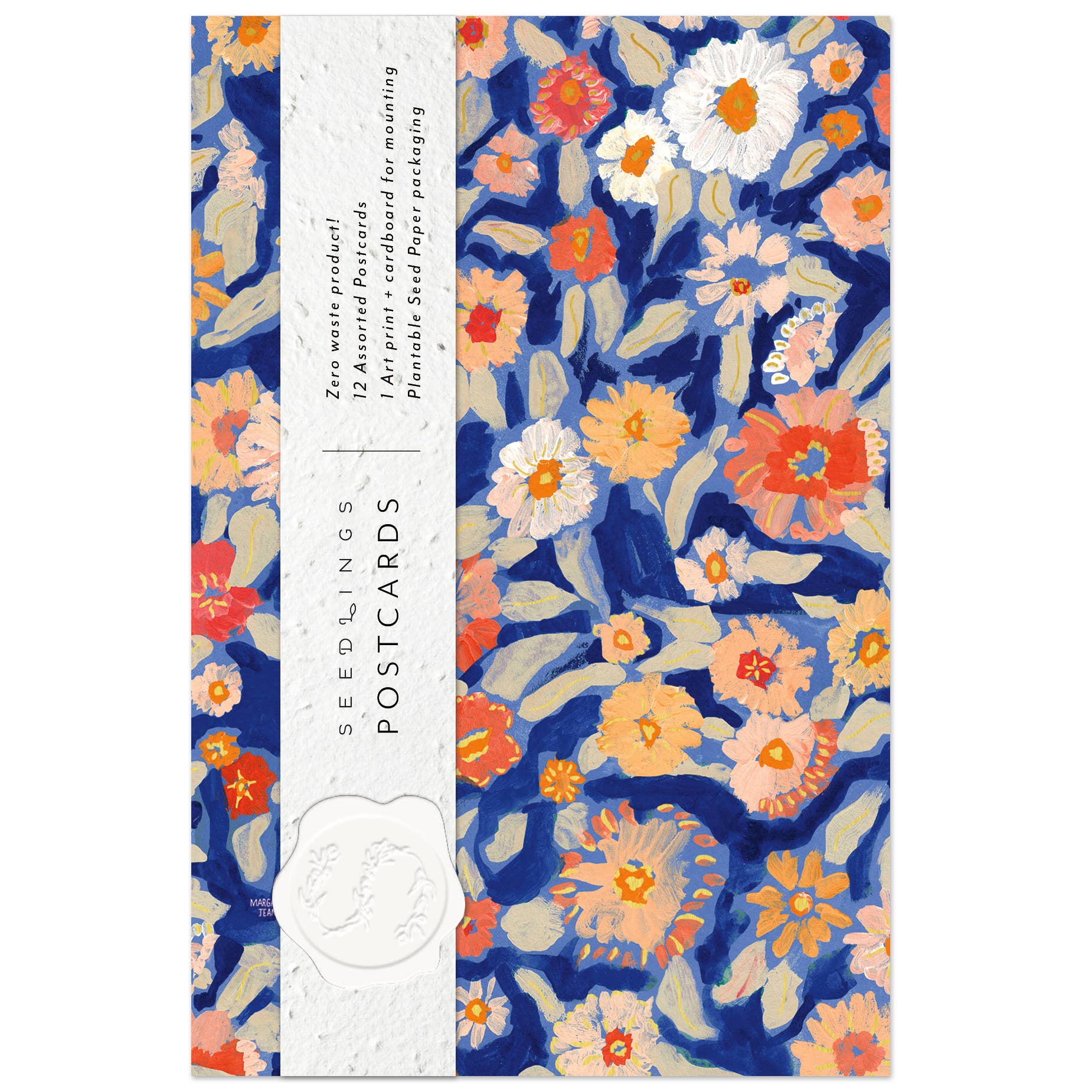 flower seed postcards Wildflower Floral Seedlings Postcard Set