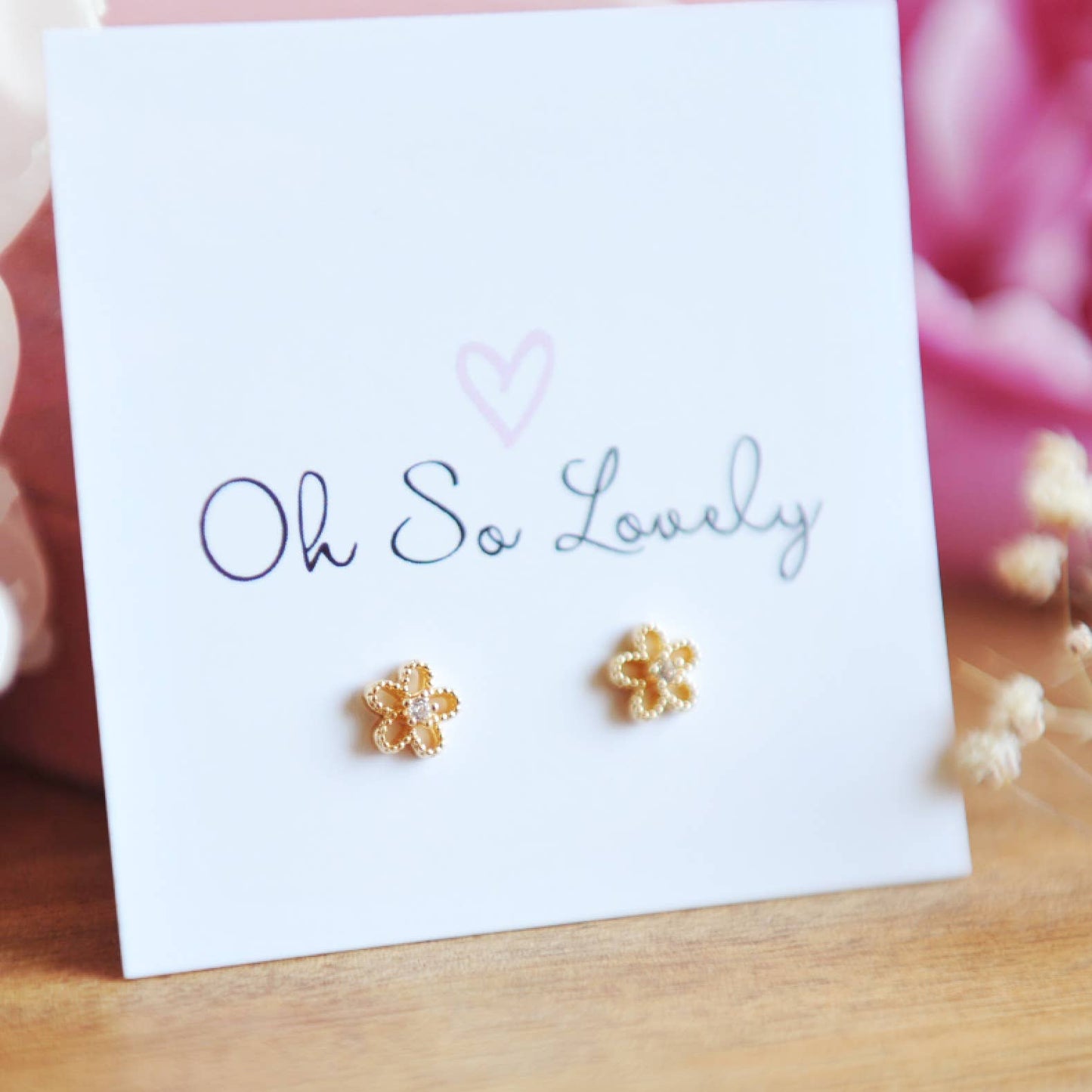 LEAH Flower Stud Earrings