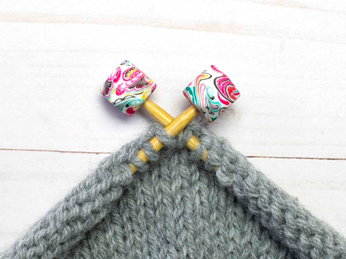 Pink Paisley Hexagon | Stitch Stoppers