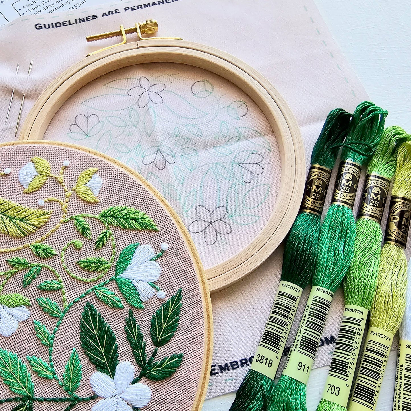 Blissful Blooms Beginner Embroidery Kit