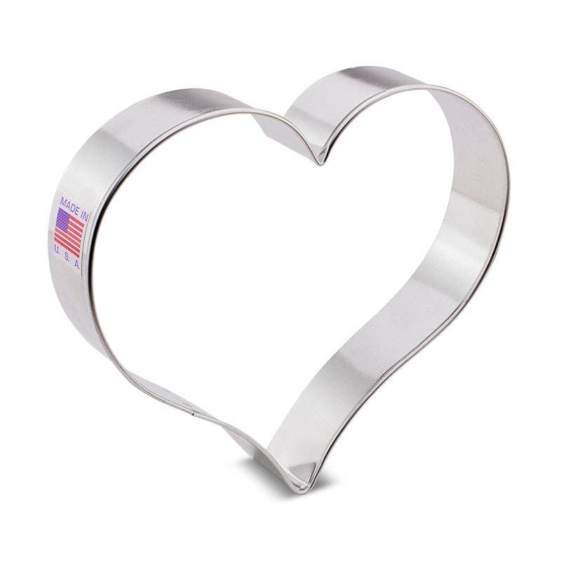 Tapered Heart Cookie Cutter, 5". (Bag of 1 Dozen)