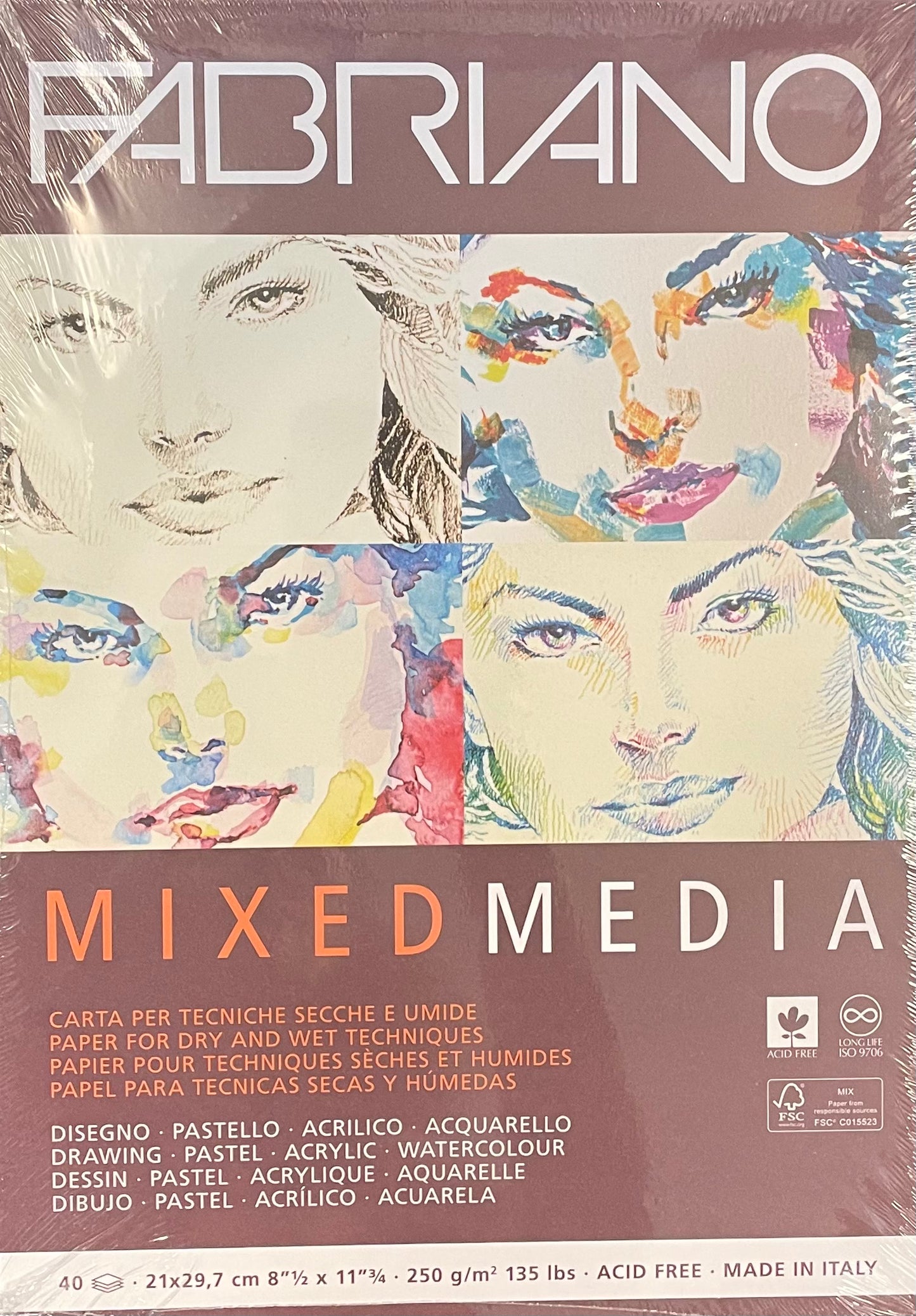 Fabriano Mixed Media Paper Pad