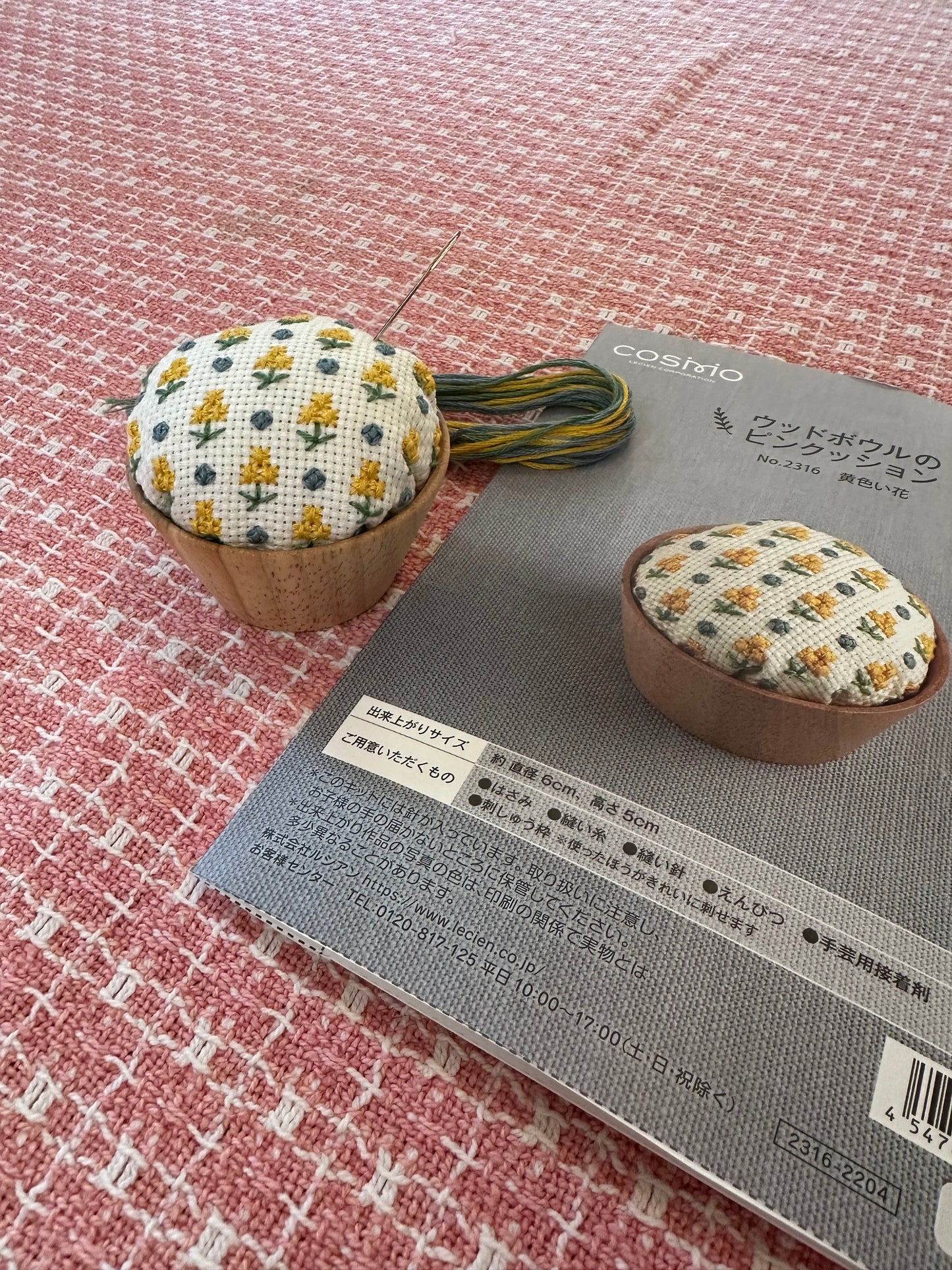 Spring Needlework Pincushion Class