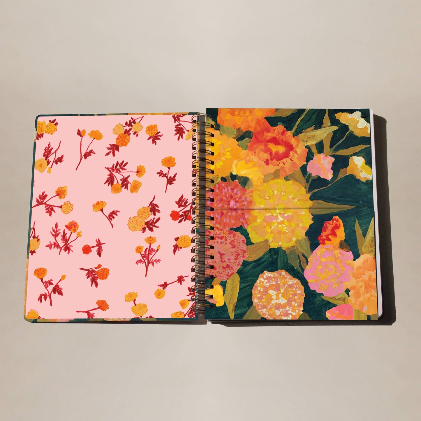 Marigolds Seedlings 8.5" x 11" Notebook