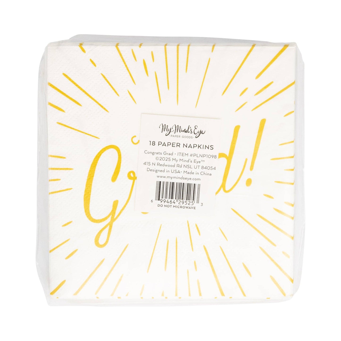 Foiled Congrats Grad Cocktail Napkin