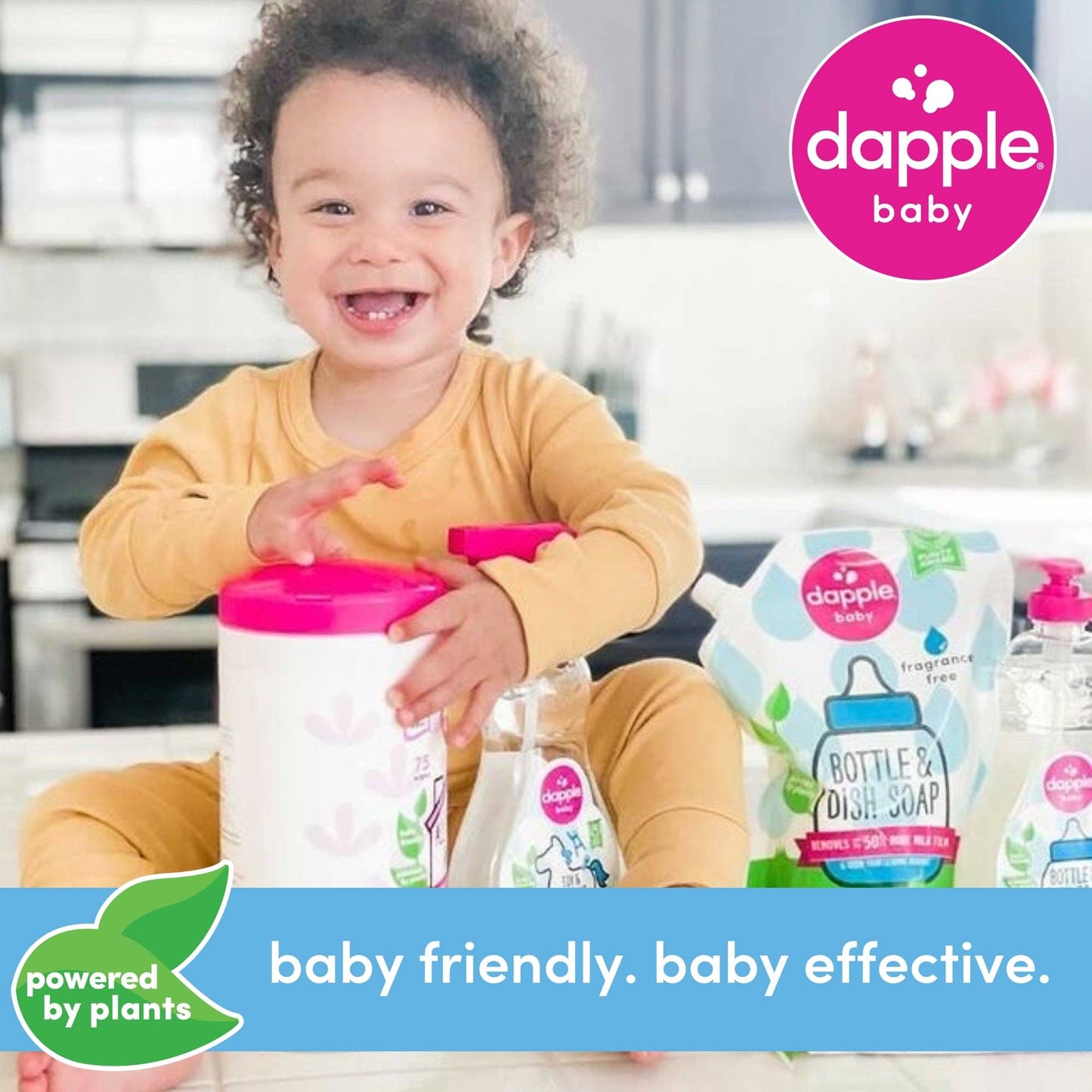 Dapple Pacifier Wipes, Fragrance Free, 40 ct