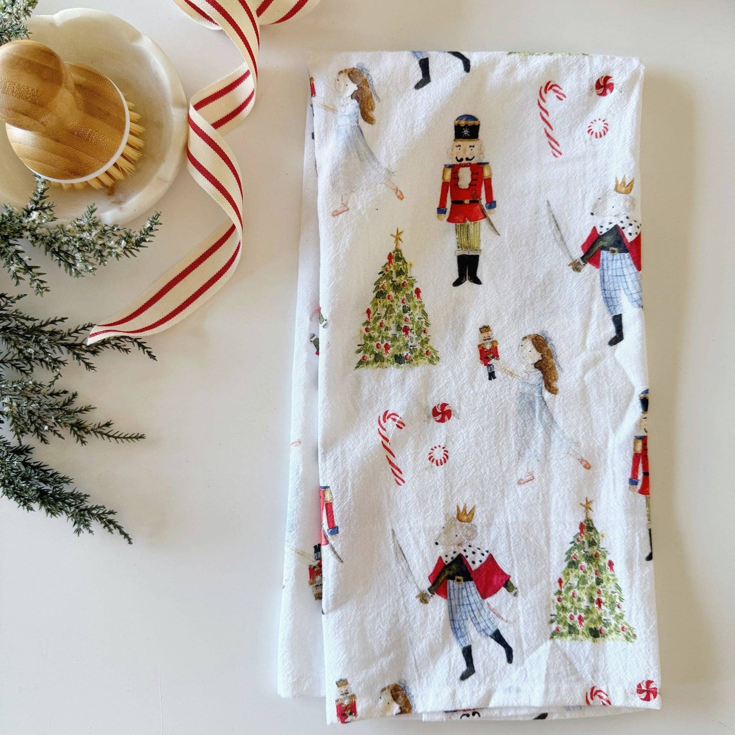 Nutcracker tea towel