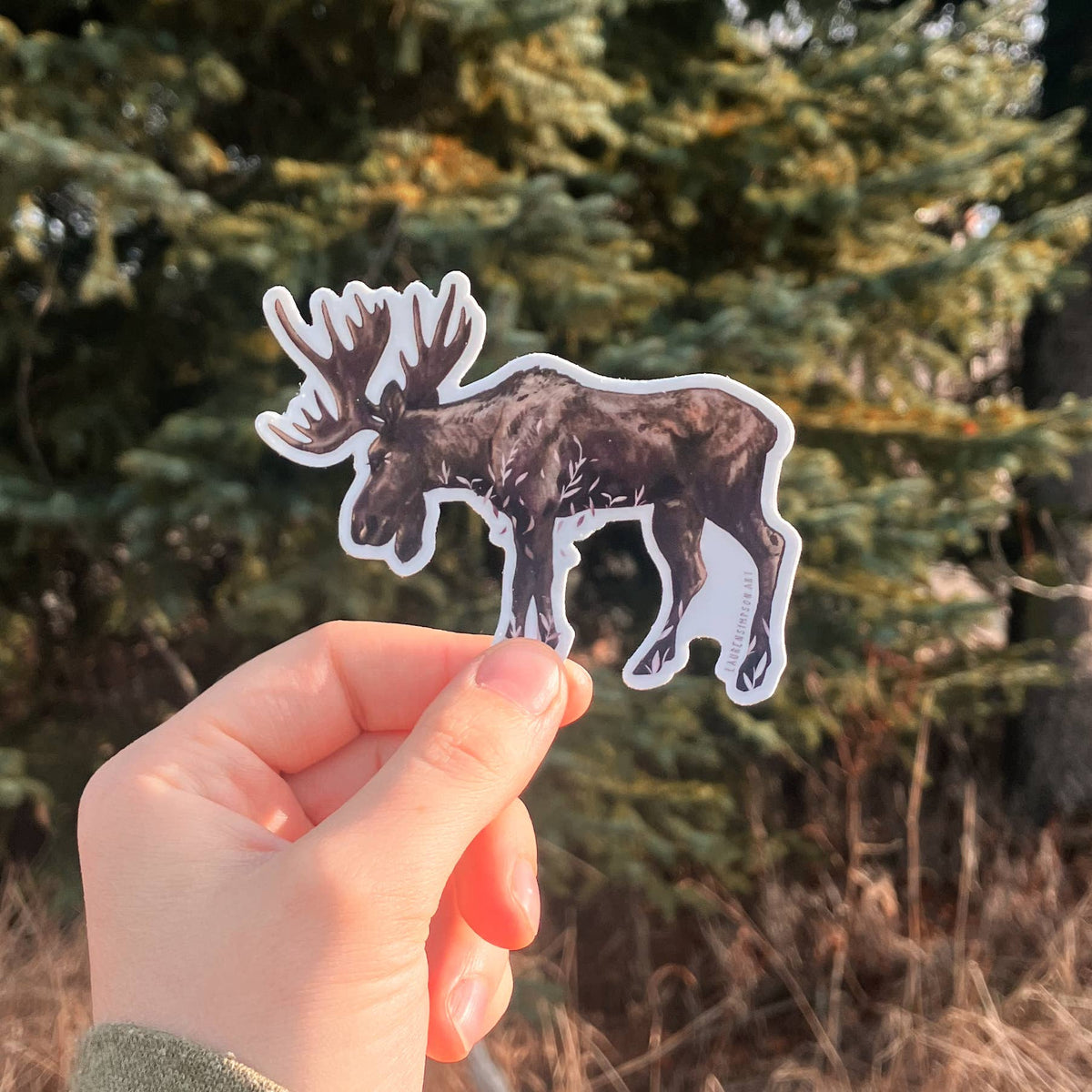 Willow Moose Sticker