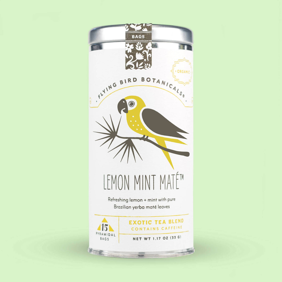 Lemon Mint Maté – 15 Tea Bag Tin