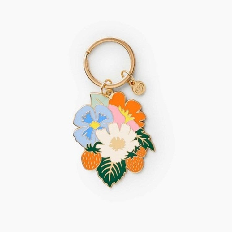 Strawberry Fields Enamel Keychain