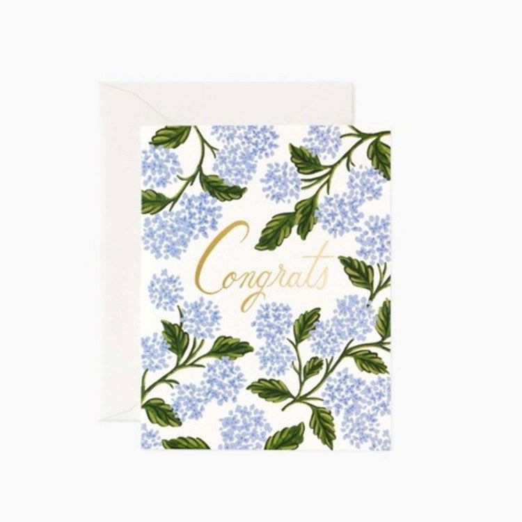 Hydrangea Congrats Card