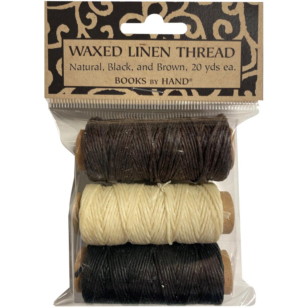 Lineco Waxed Linen 5 Ply Thread 3/Pkg