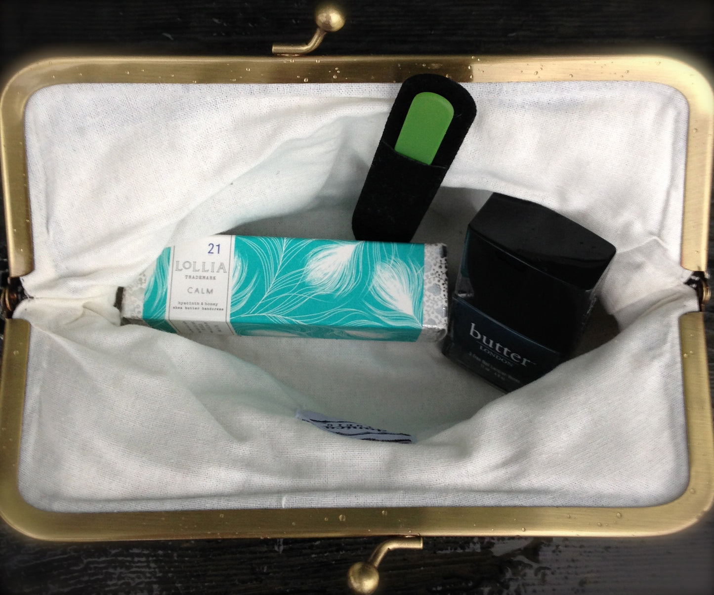 Linen Loop Knit Design Clutch