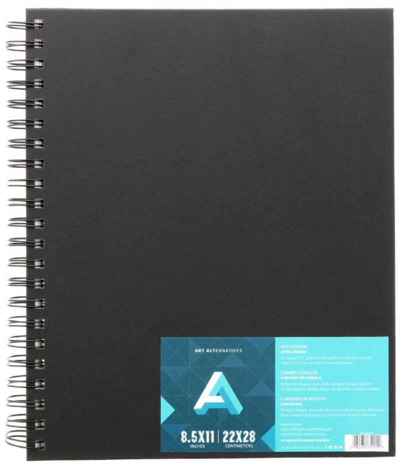 Art Alternatives Spiral-Bound Sketch Book 8.5in x 11in