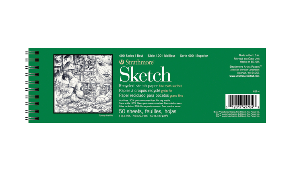 Strathmore Sketch Paper Pad 400 Series Recycled 9 x 12 Inch