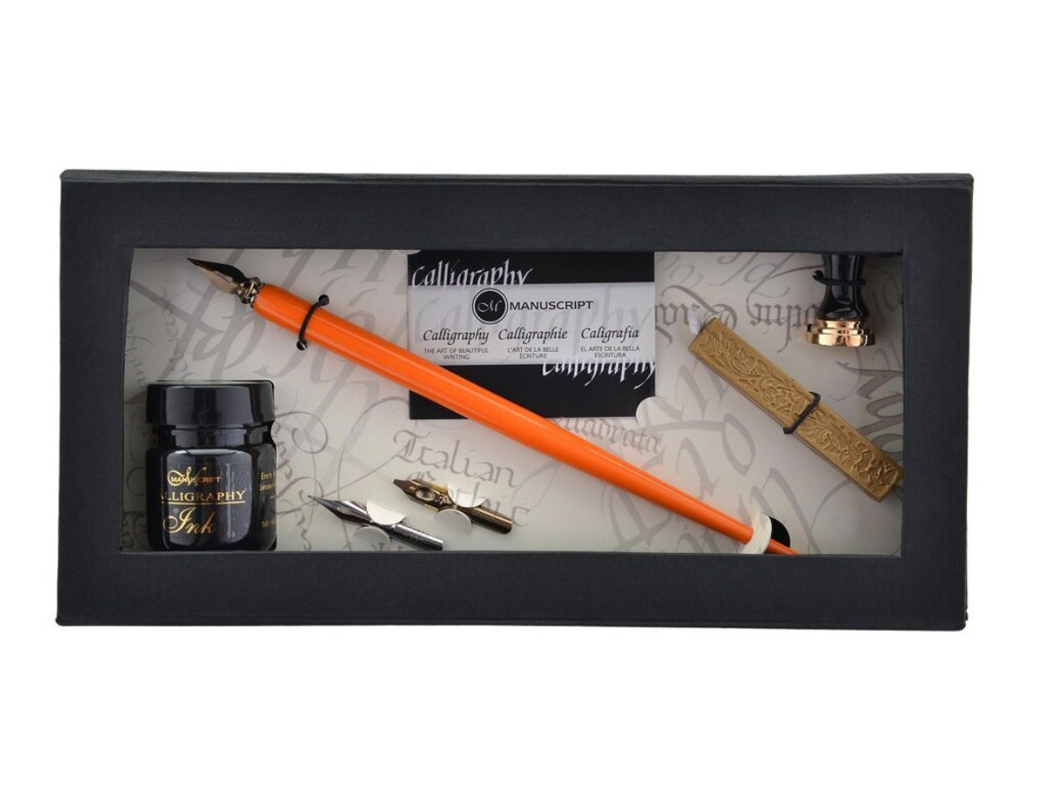 Manuscript Art of Writing Pen & Mini Seal Set