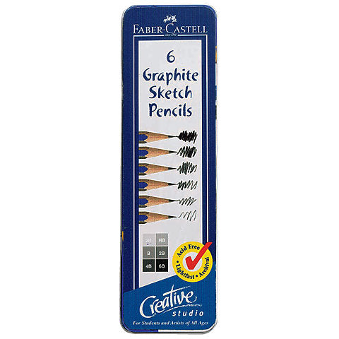 Faber-Castell Creative Studio Graphite Sketch 6-Pencil Set – The