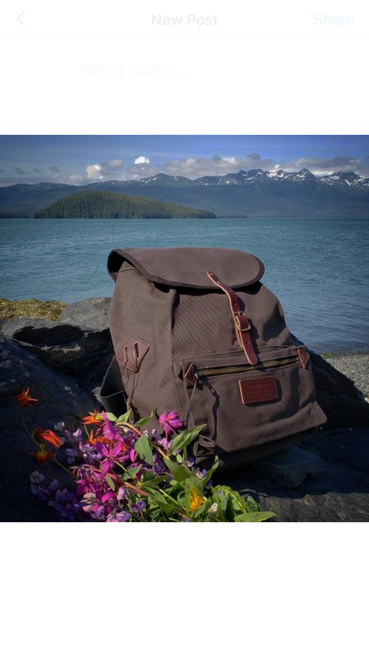 FisherFolk Knapsack / Rucksack/ Backpack in Dark Chocolate