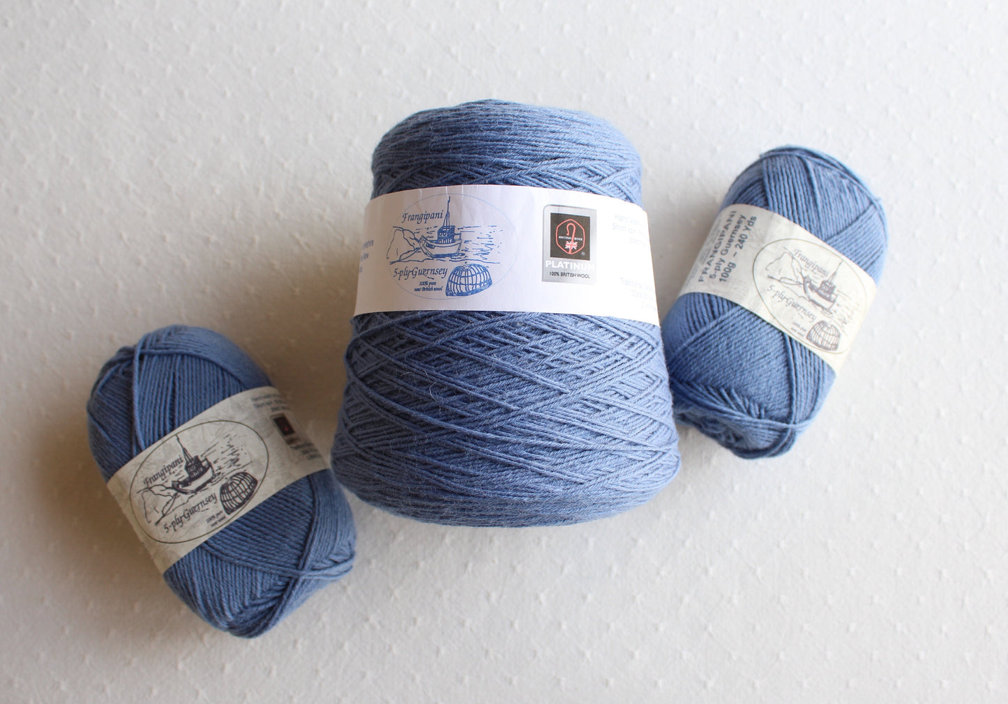 Frangipani 5-ply Guernsey Yarn DENIM