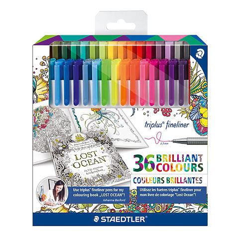 Staedtler Johanna Basford Triplus Fineliner Pen Set
