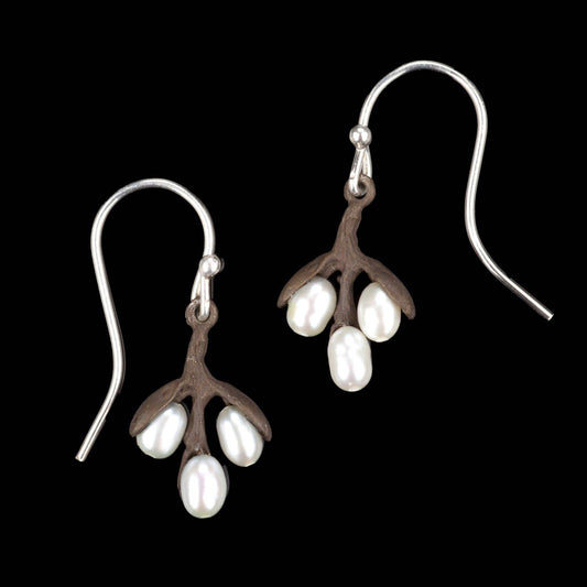 Pussy Willow Drop Wire Earrings