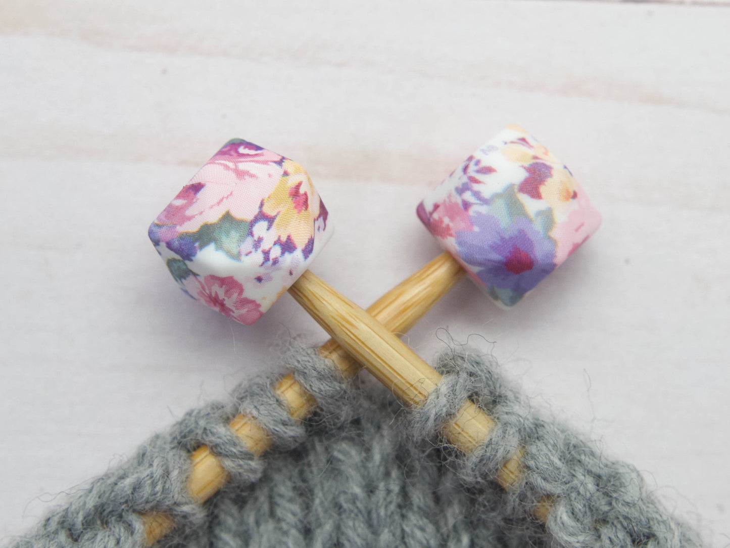 Mauve Floral Hexagon | Stitch Stoppers