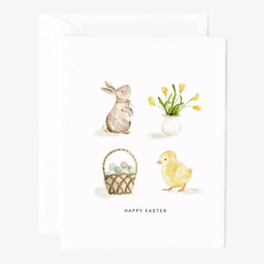 Easter things greeting card