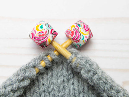 Pink Paisley Hexagon | Stitch Stoppers