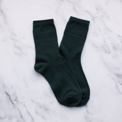 Women's Solid Wool Cashmere Blend Socks