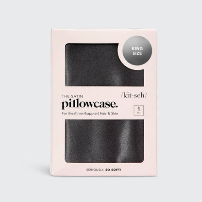 Satin Pillowcase King - Charcoal