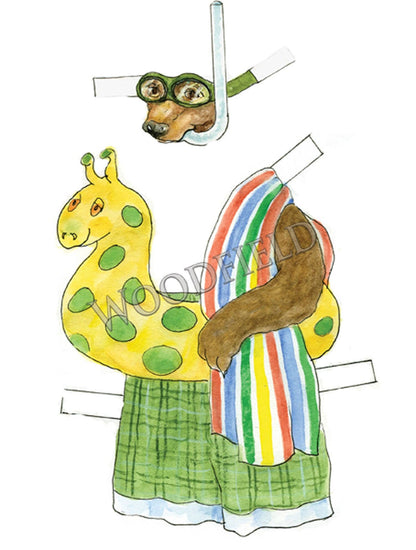 Cedric Bear Paper Doll Kit