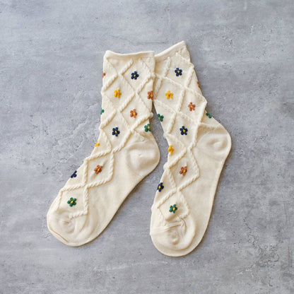 Ann Cottage Floral Casual Socks