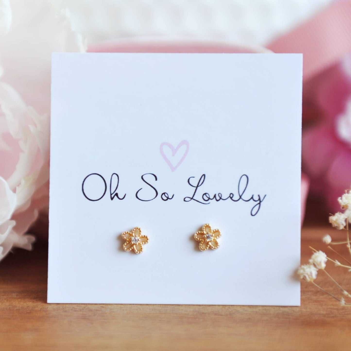 LEAH Flower Stud Earrings