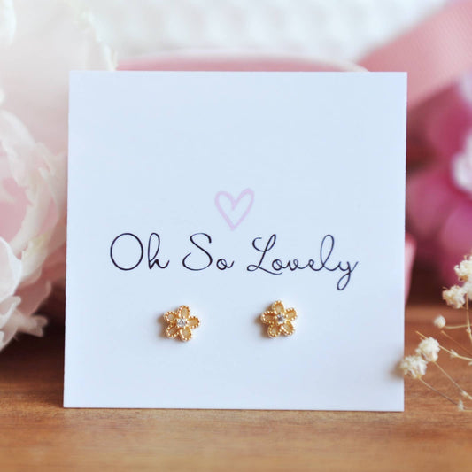 LEAH Flower Stud Earrings