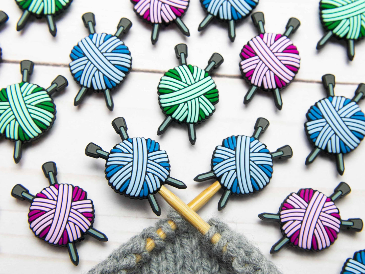 Pink Yarn Ball | Stitch Stoppers