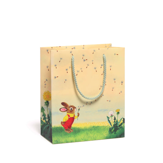 Richard Scarry Bunny and Dandelion medium gift bag