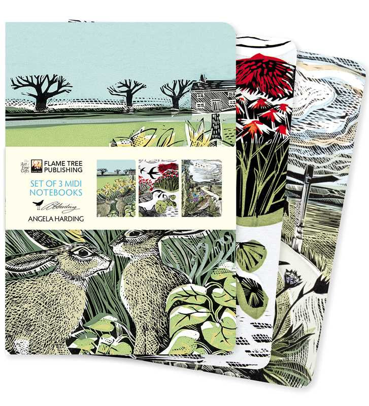 Angela Harding: Landscapes Set of 3 Midi Notebooks by