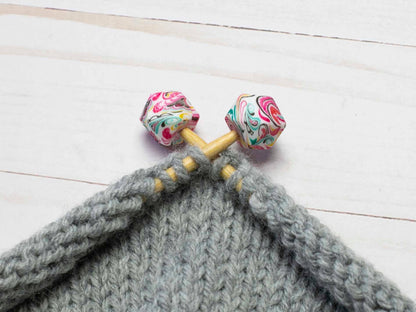 Pink Paisley Hexagon | Stitch Stoppers