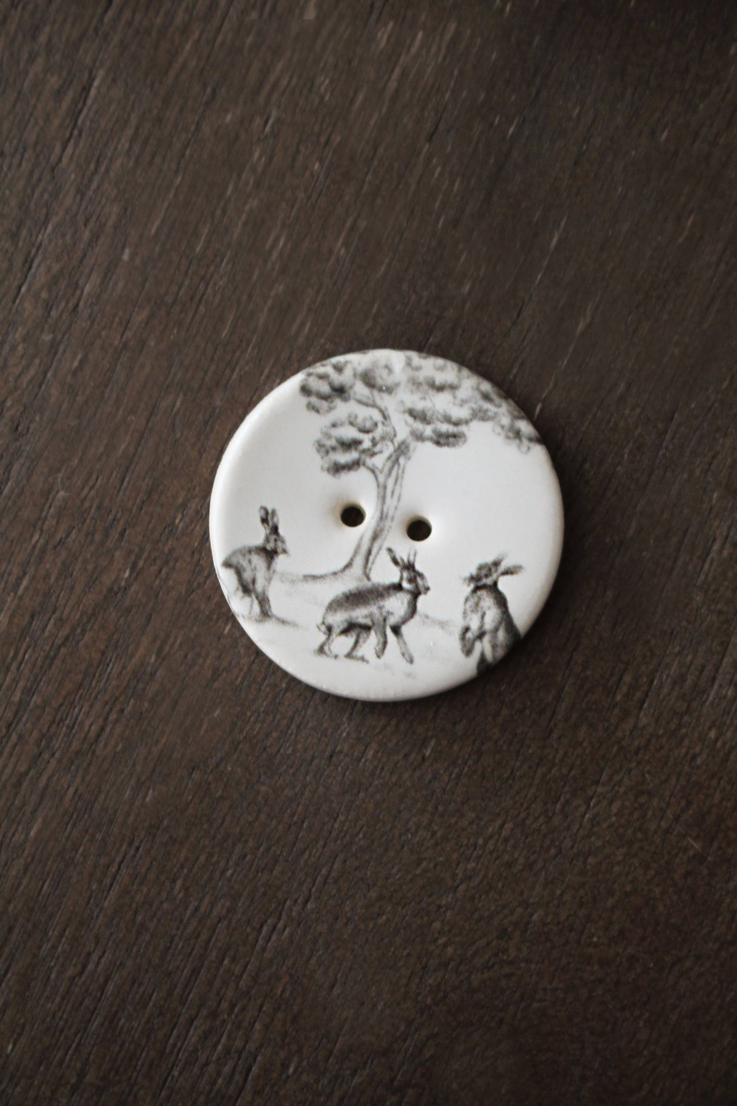 Woodland Animals Ceramic Buttons