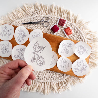 Stick and Stitch Berry Embroidery Patterns