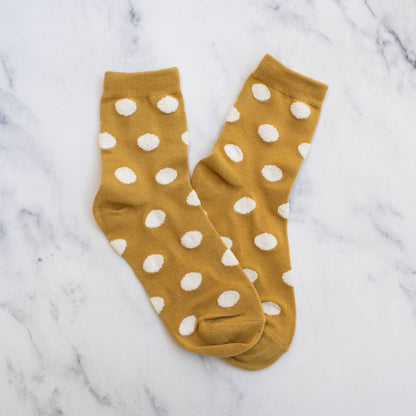 Women's Polka Dots Puff Casual Socks