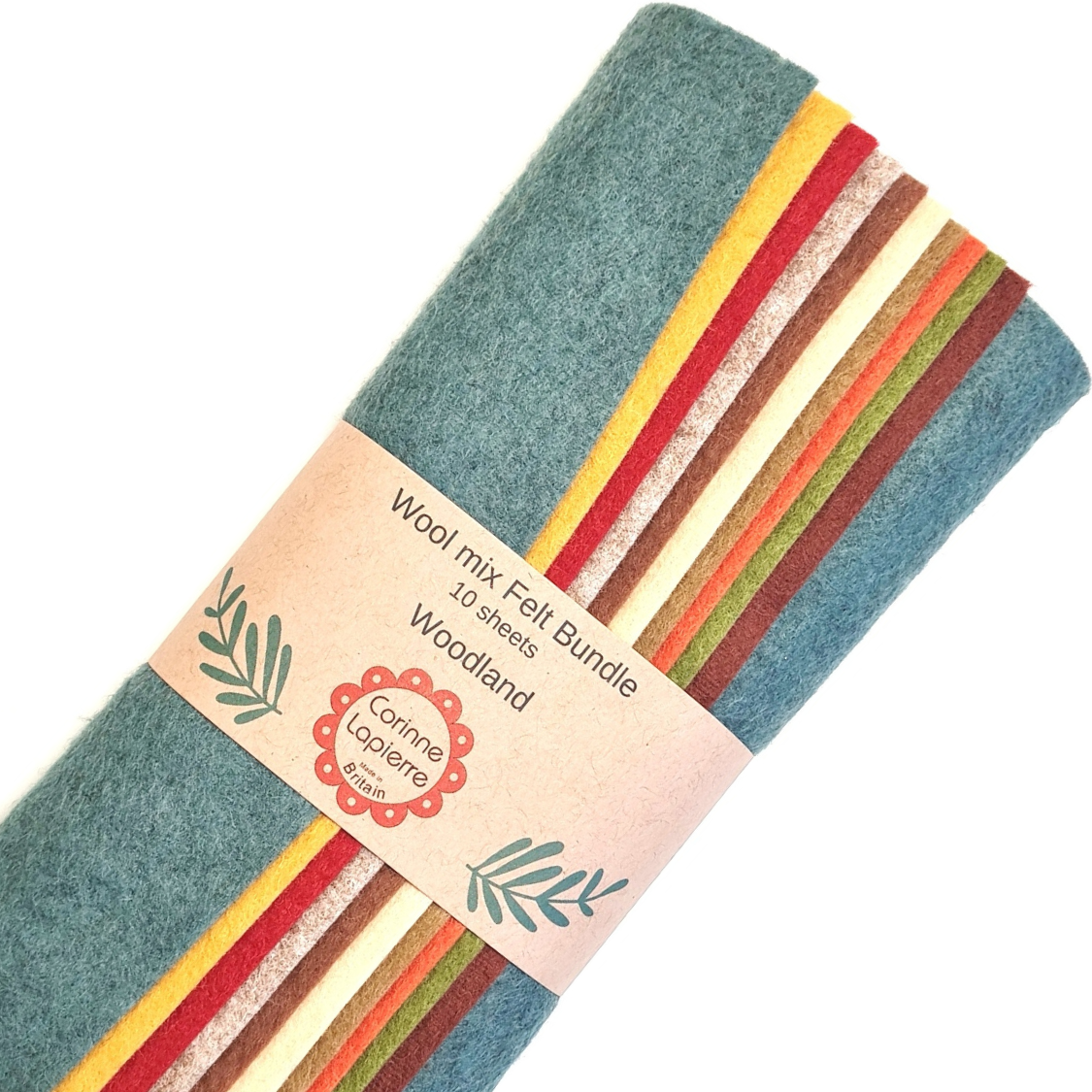 Felt Bundle of 10 Sheets - 12 themes