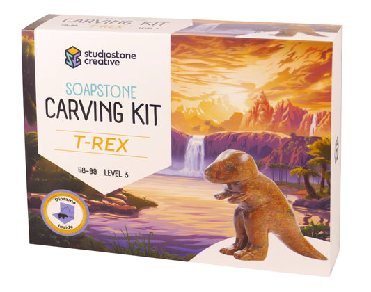 T-Rex Soapstone Carving and Whittling