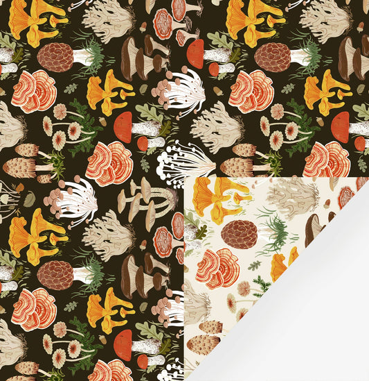 MUSHROOMS | Double Sided Wrapping Paper