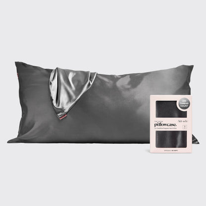 Satin Pillowcase King - Charcoal