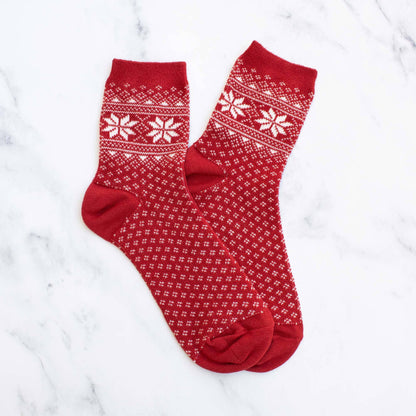 Women's Snowflake-Motif Comfort Socks