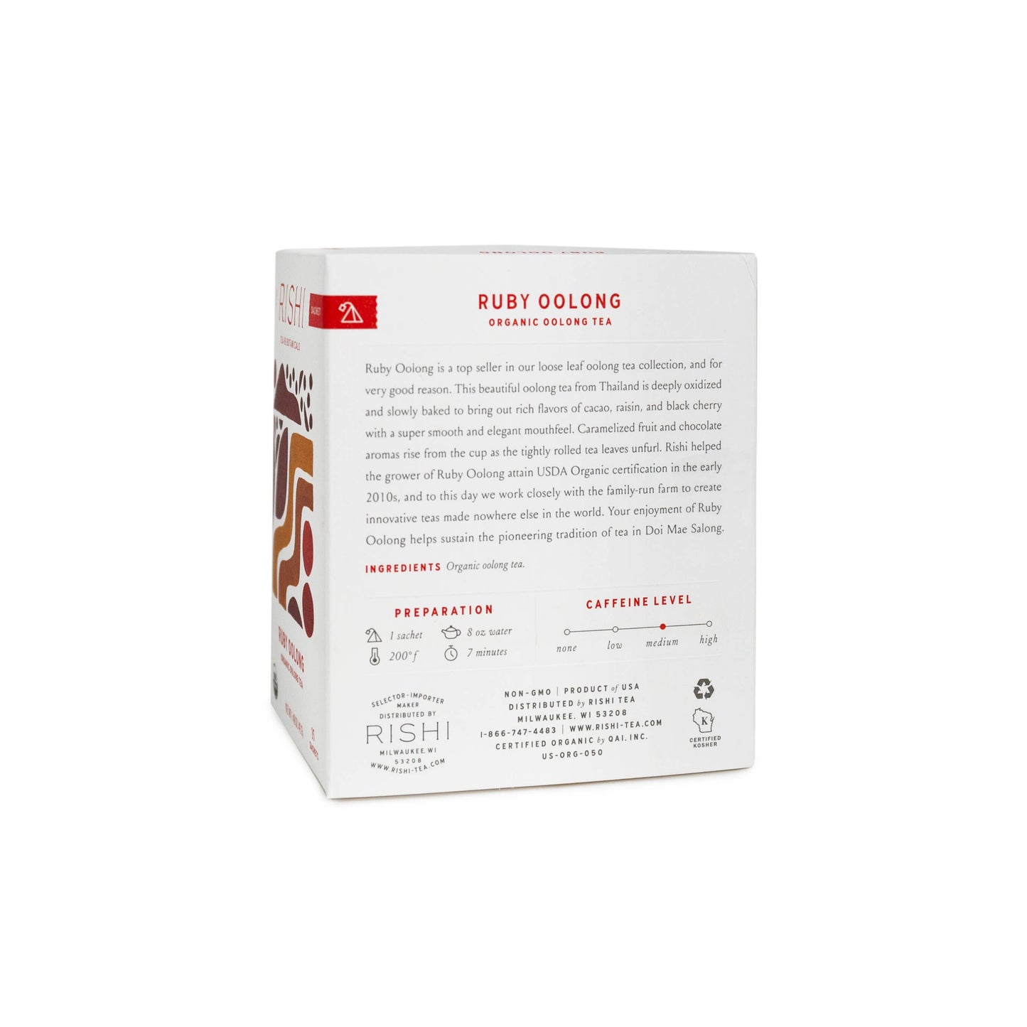 Ruby Oolong Organic Tea Sachets